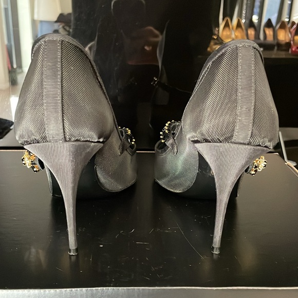 Dolce & Gabbana black mesh pump - Picture 4 of 5